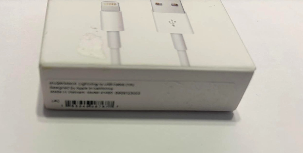 Apple Lightning - USB Cable - 1 Meter - A1480 - Original - Openbox