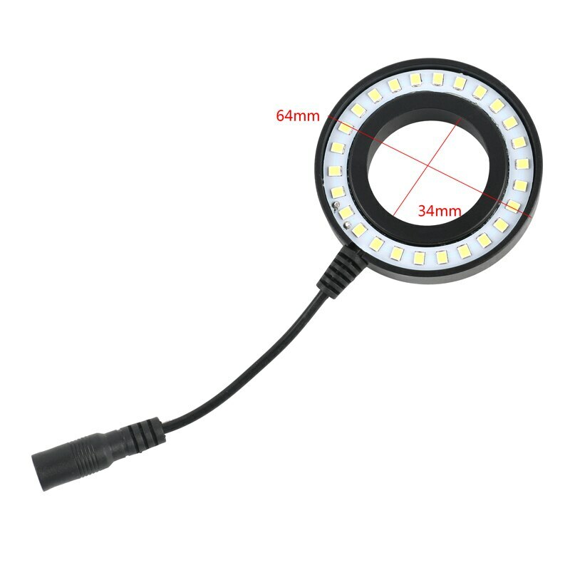 Adjustable USB LED Ring Light Plug F Microscope Camera C-mount Lens Thread 42mm