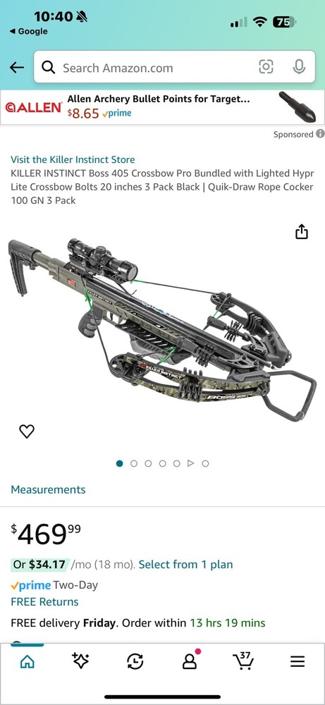 Killer Instinct Lethal 405 Crossbow PRO