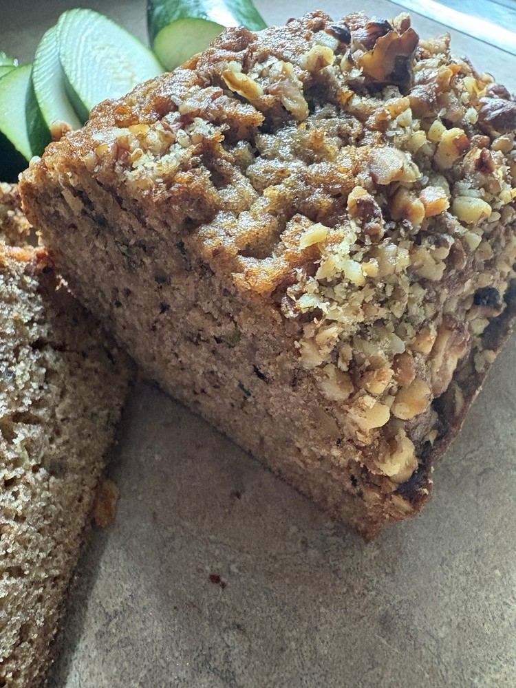 Zucchini Bread With Toasted Walnuts