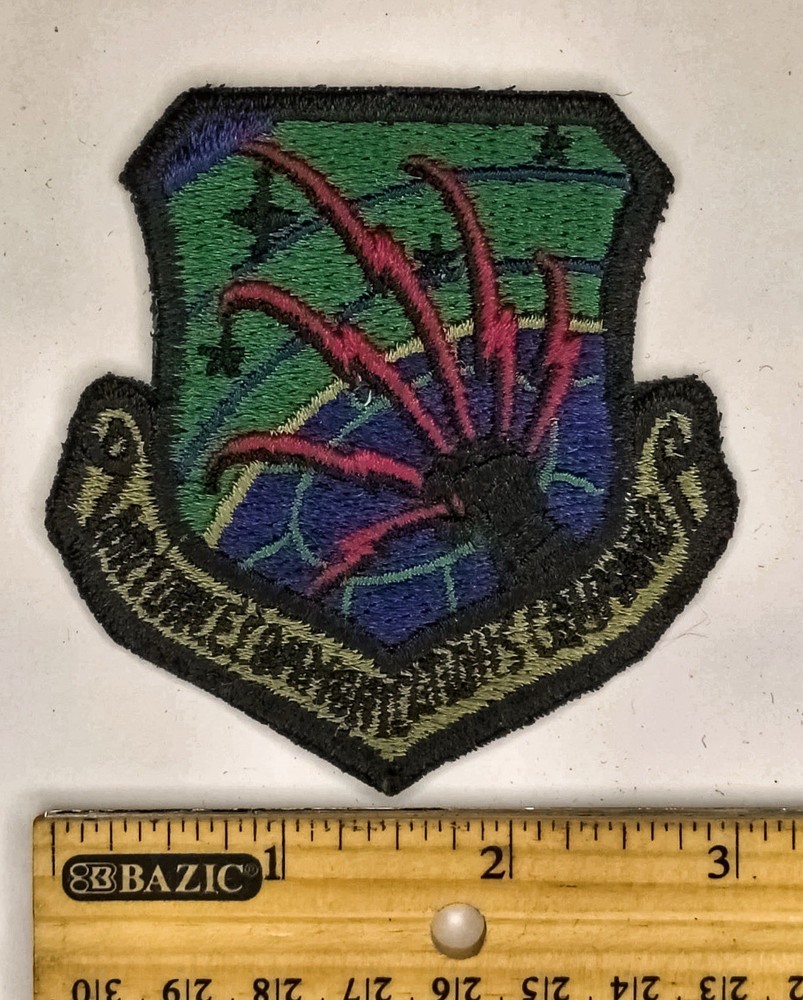 US Air Force Communications Command Shoulder Patch Subdued Sew On USAF