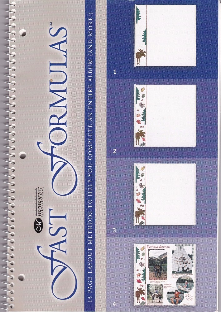 Creative Memories - Fast Formulas Page Layout Guide Book - 1998