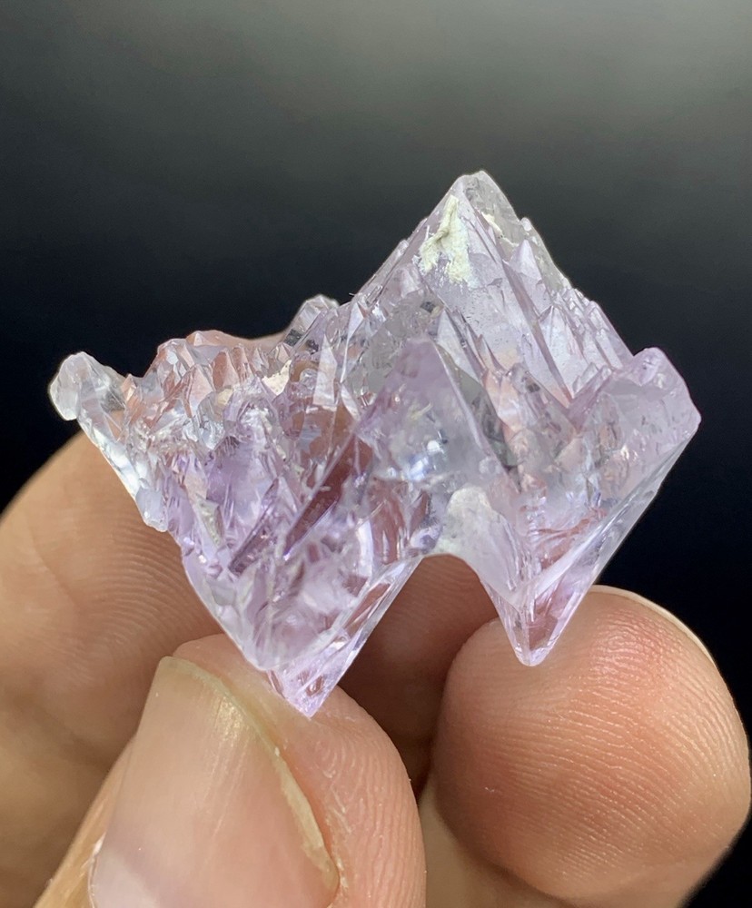 10 Gm Pink Kunzite, Kunzite Crystal, Fluorescent Kunzite, Complex Termination