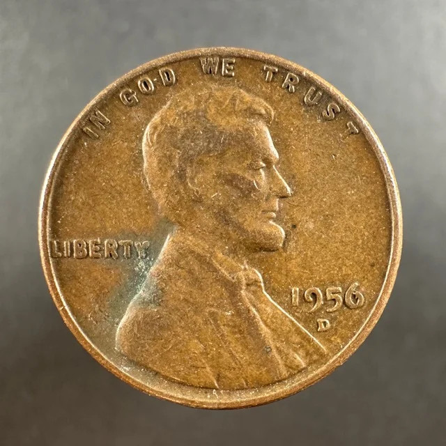 1956-D Lincoln Wheat Cent – Lightly Circulated