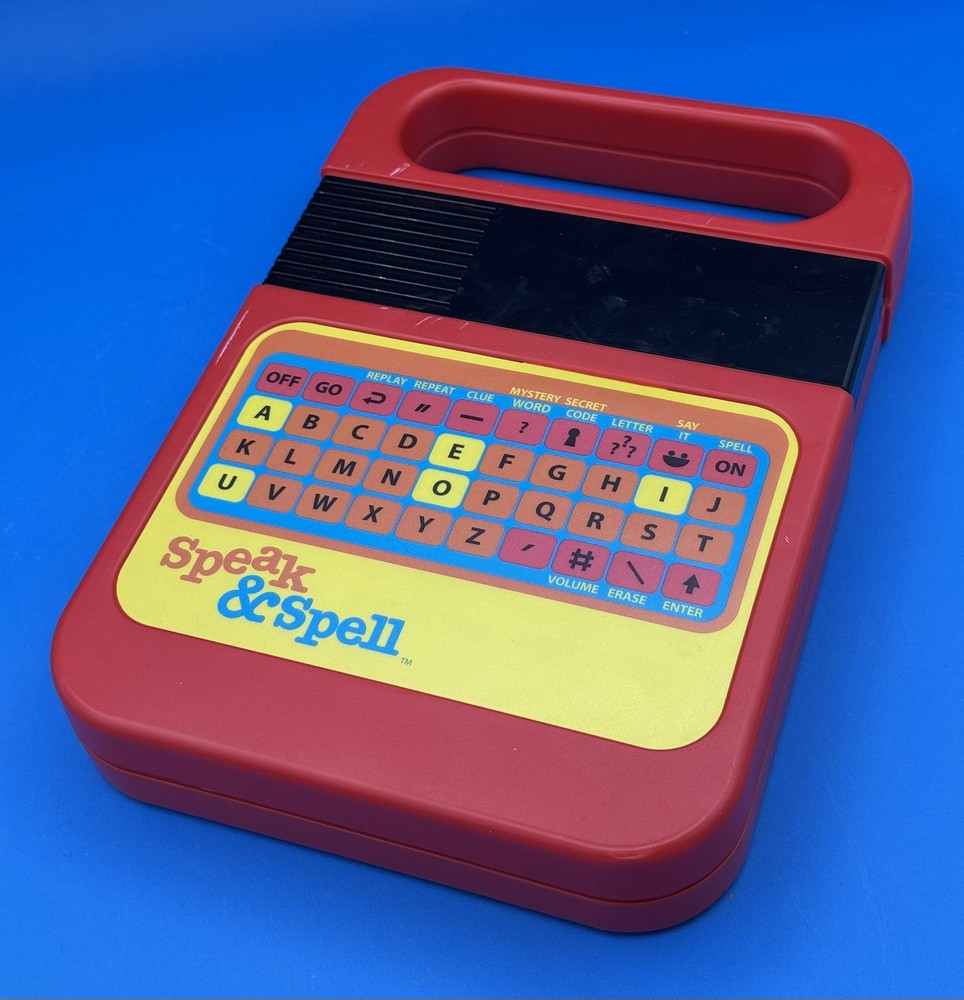 Speak & Spell by Basic Fun Kahootz Red Retro Electronic Educational Toy - Tested