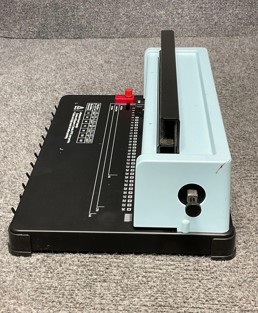 OFFNOVA Wire Binding Machine 📚 34 Square Punch Holes, Punches 12 Sheets, Binds