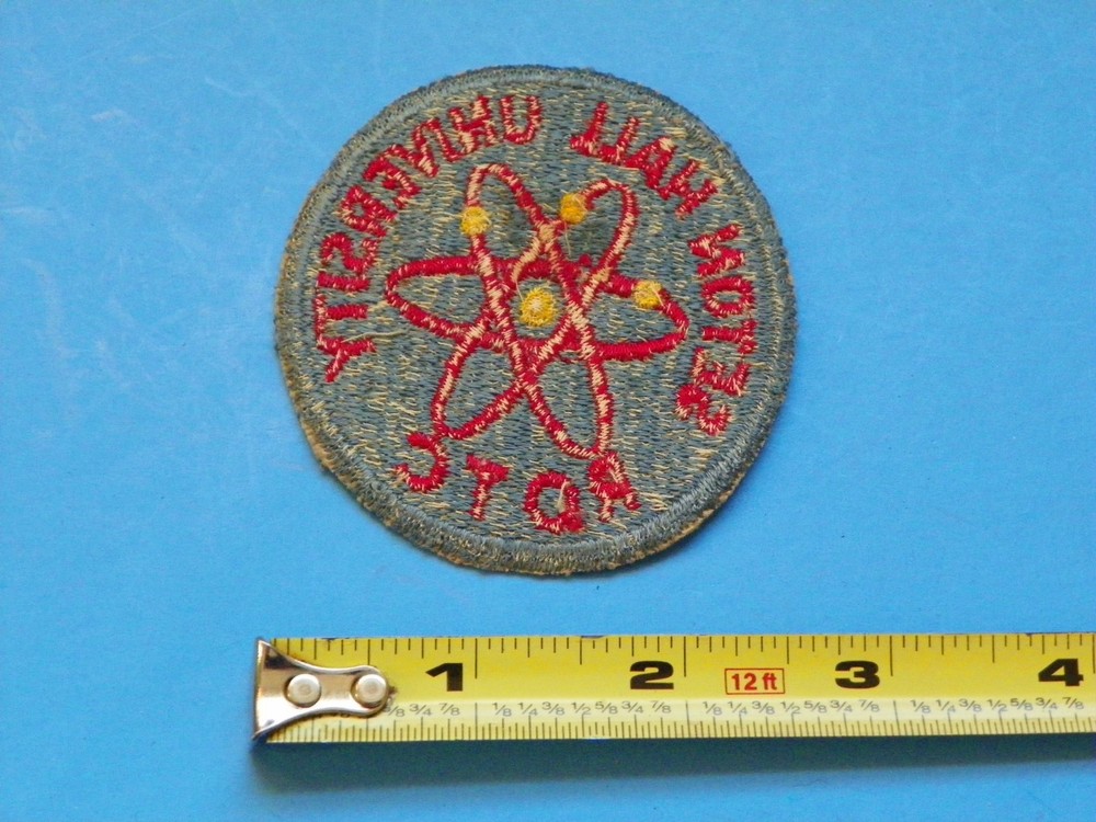 VIETNAM ORIGINAL ROTC SETON HALL UNIVERSITY PATCH-NO GLOW