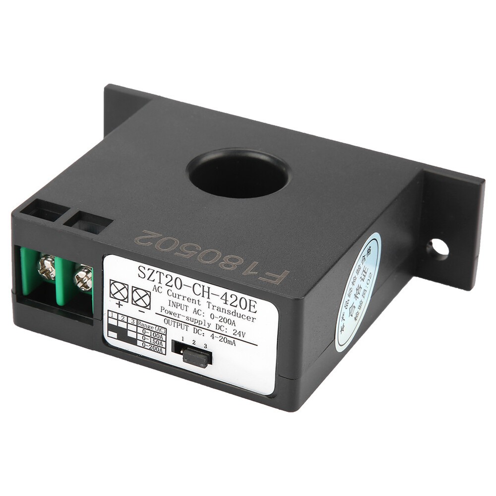 Current Transducer Transmitter Transformer Sensor AC Current Converter 0-200A