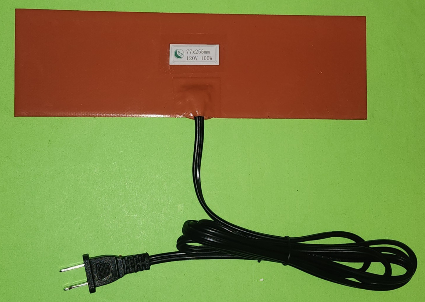 100 Watt 120 Volt Silicone Tank Oil Pan Heater Detroit Diesel Truck / Tractor 3M