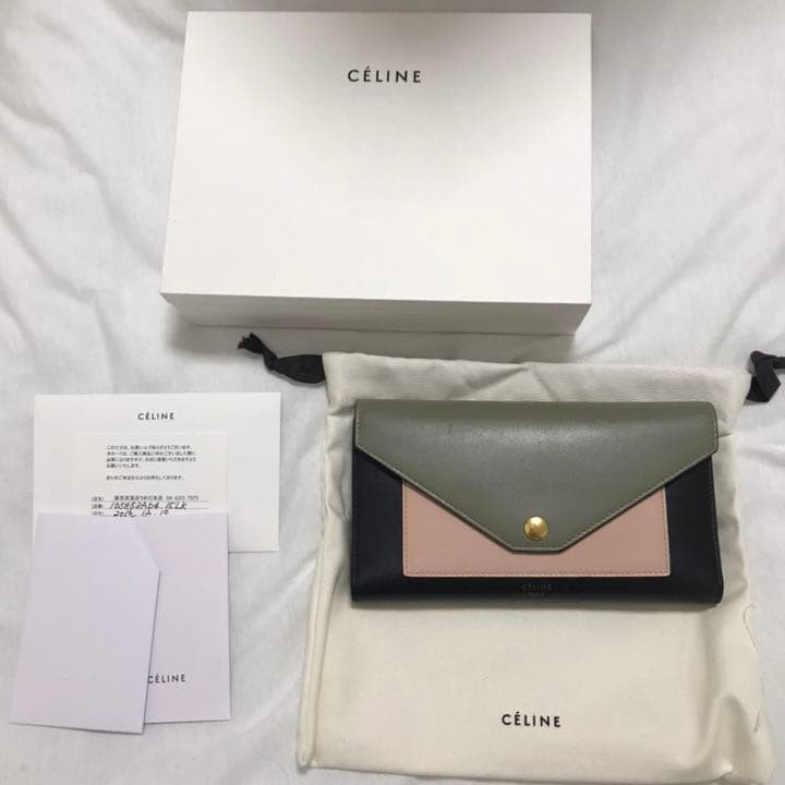 Celine Multicolor Long Wallet From Japan