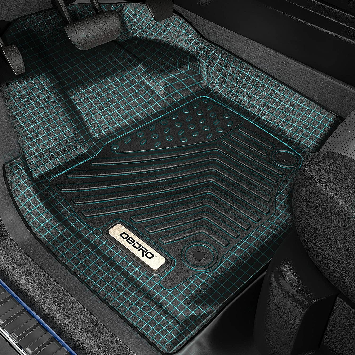 For 2015-2019 Ford Explorer All Weather 3D Molded Floor Mats Carpet Liner TPE