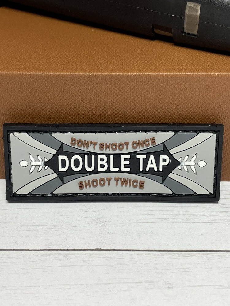 Tactical Patch - Double Tap PVC Gun Patch Special Forces PVC Morale Patch