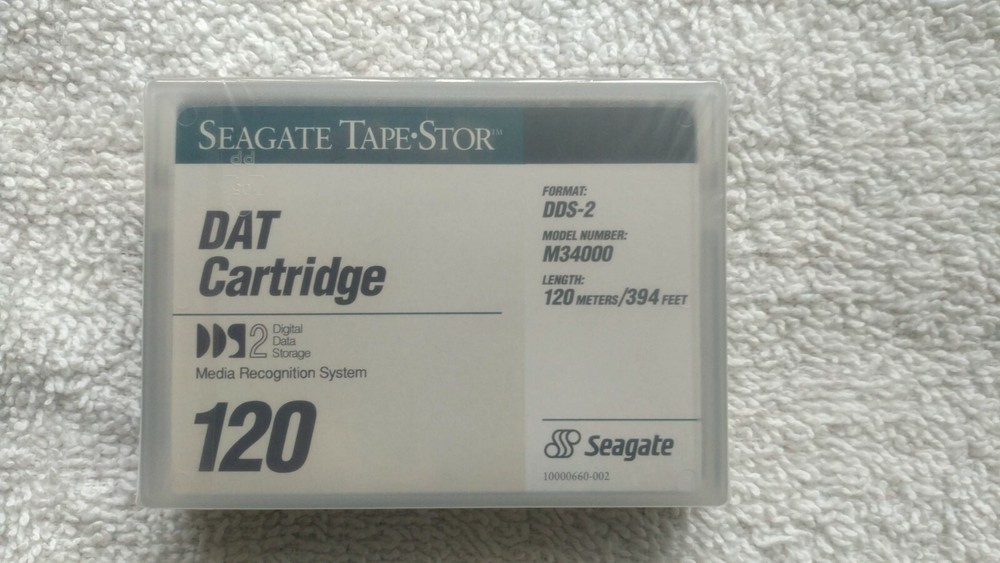 NEW Sealed Seagate DDS-2 120M DAT8 Data Tape Cartridge