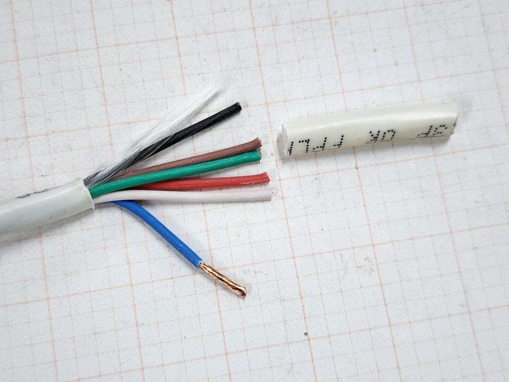 Honeywell Genesis 3116 18/6C Plenum Security/Control Cable CMP White /50ft