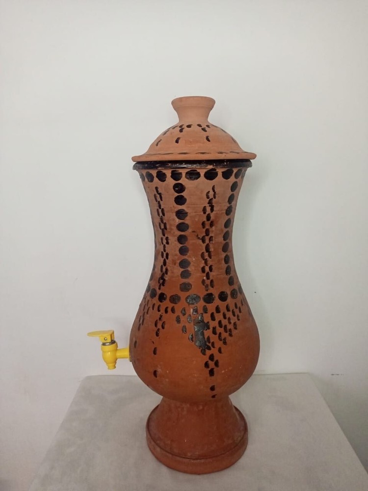 Moroccan clay water pitcher used