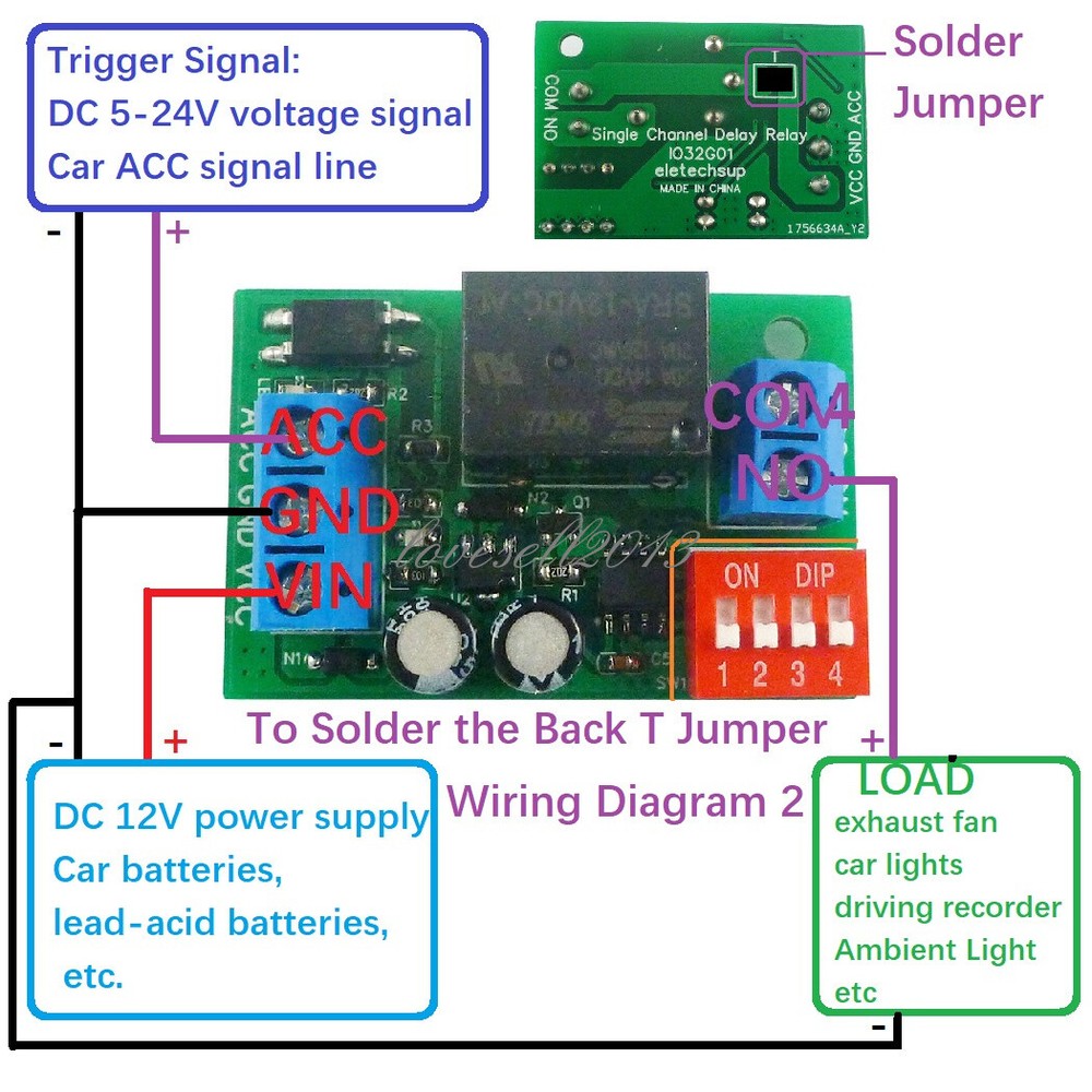 DC 12V 20A Car Delay Power OFF Switch Relay Board Trigger Relay Module NEW