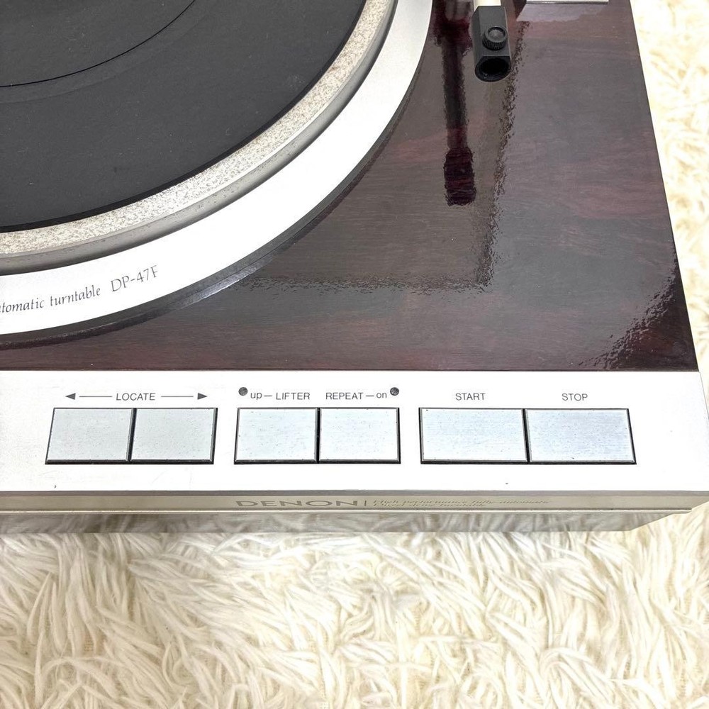 DENON DP-47F Fully Automatic Direct Drive Turntable Record Player Audio Used