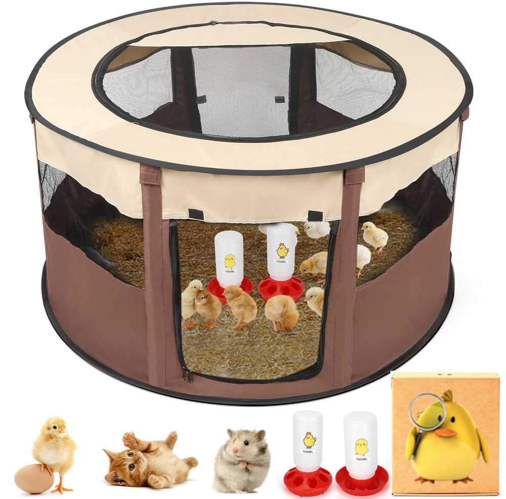 Chicken Brooder Box for Chick Starter Kit - 2026 Upgrade XL (Extra Large) Dou...