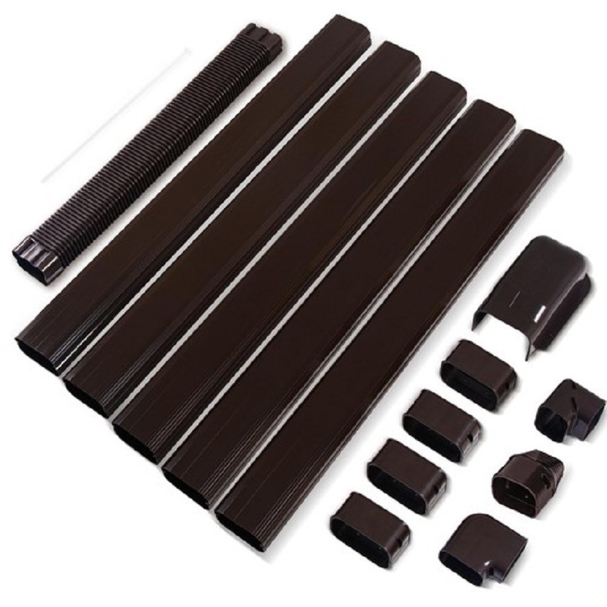 LyPrem MINI SPLIT LINE SET COVER 3" X 10 ft - BROWN