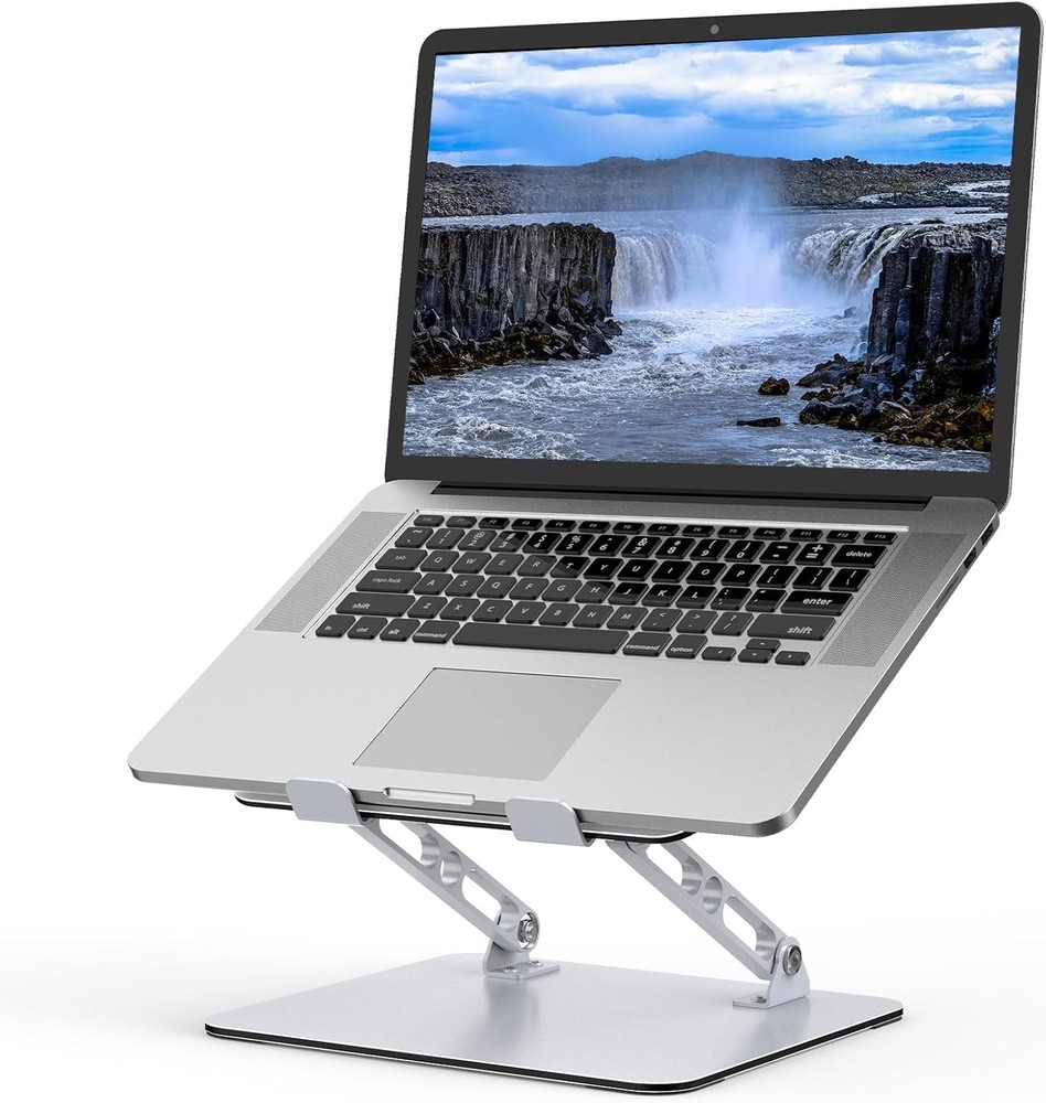 Laptop Stand Desk Adjustable Laptop Riser Metal Foldable Computer Stand Holder