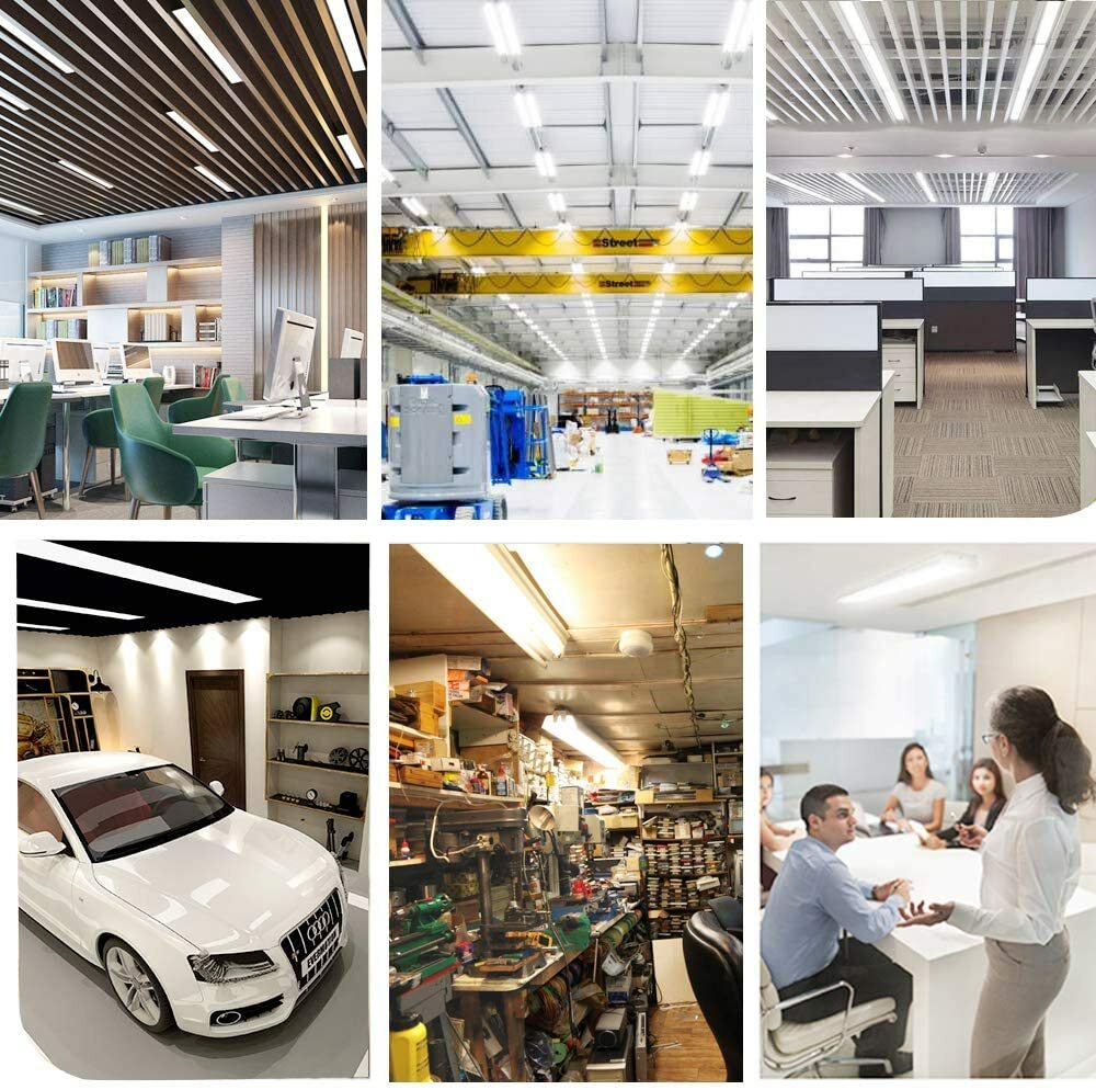 25 Pack T8 8FT LED Tube Light Bulbs 72W 6500K 8 Foot LED Shop Light Fixture