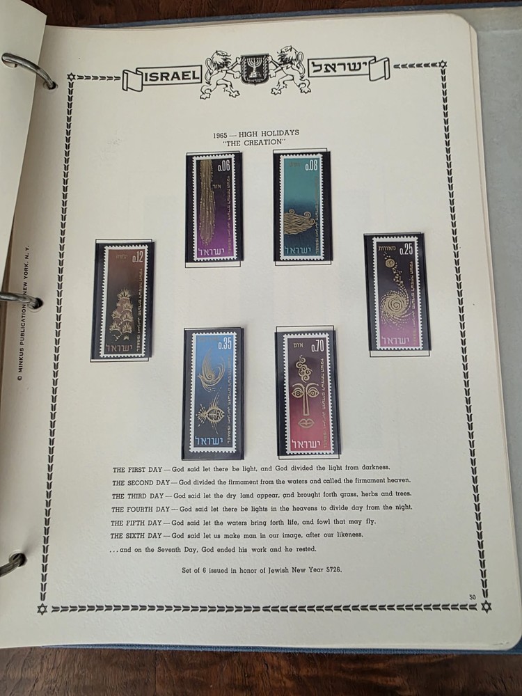 Israel Folder Stamps Over 170