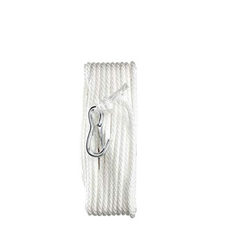 11723-7 Solid Braid Multifilament Polypropylene Anchor Line with Spring Hook