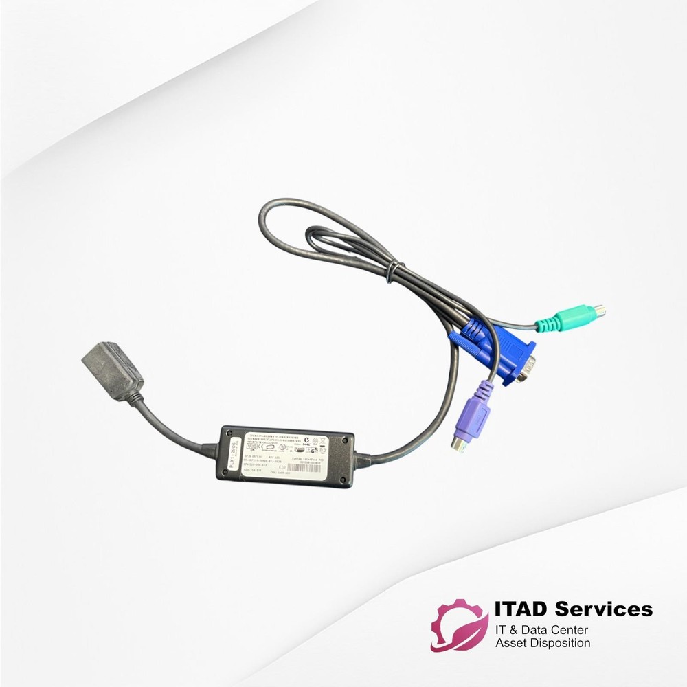 DELL 0RF511 620-154-512 SIP System Interface POD KVM Cable - TESTED