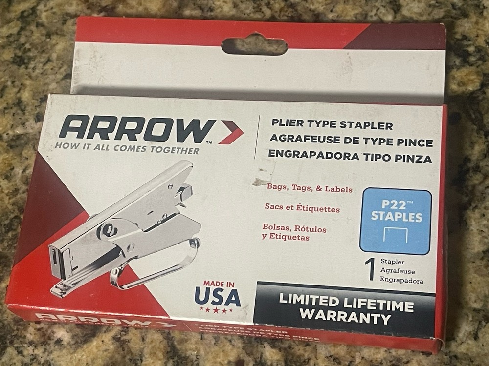 Arrow Fastener P22 Heavy Duty Plier Type Stapler