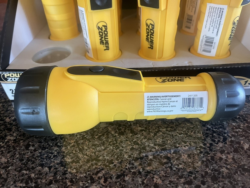 Power Zone Plastic Krypton Flashlights 12 Pack