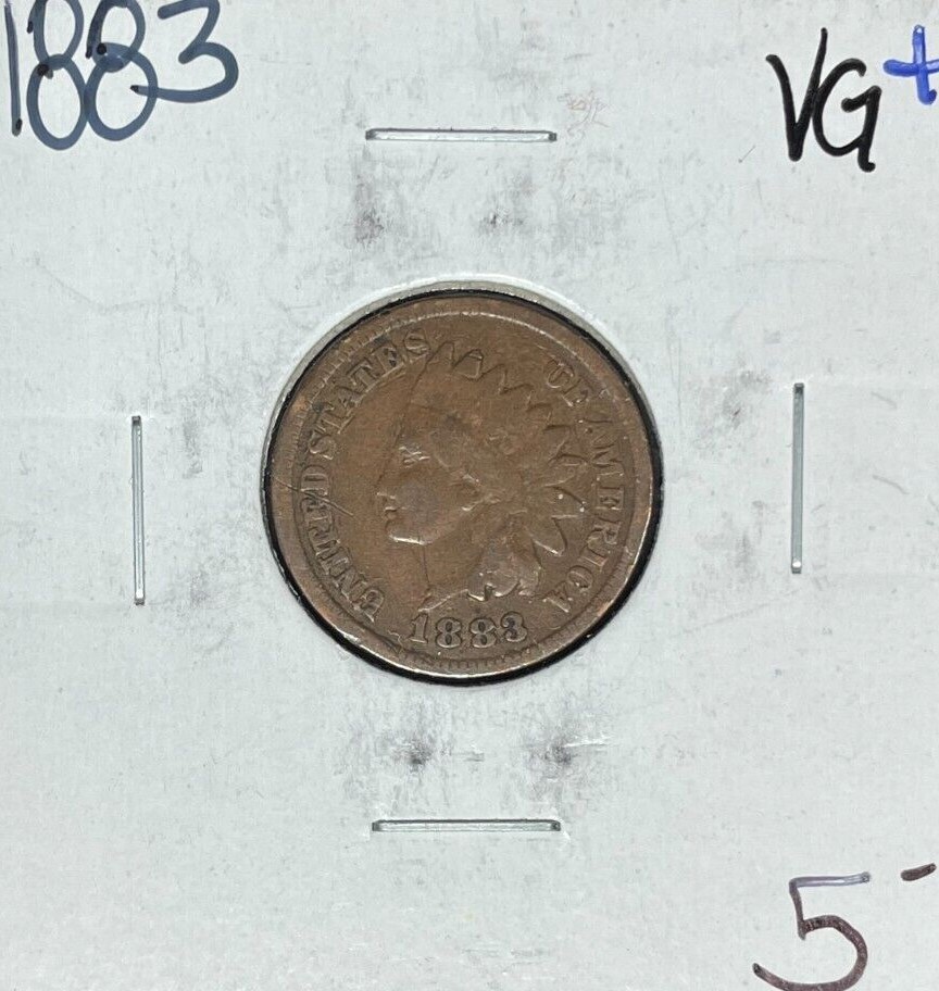 1883 INDIAN HEAD CENT ~ VG+ ~NICE COIN~