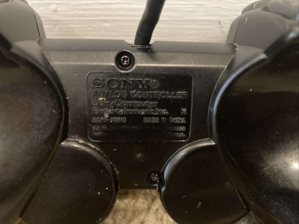 Sony PS2 Black Wired Controller OEM DualShock PlayStation 2 -Tested!