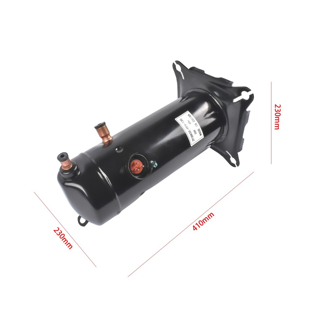 Replacement Compressor 3.5 Tons 208/230V R-410A Scroll 1 Phase Molded Plug Black