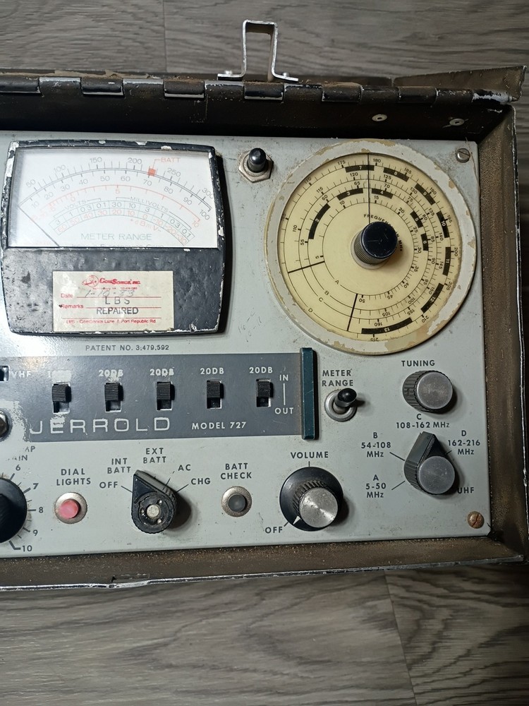 Jerrold Field Strength Meter Model #727 Untested