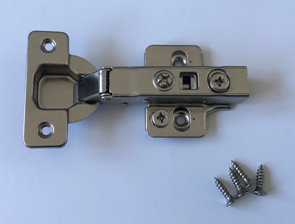 Full Overlay Clip-on Soft Close Concealed Frameless Cabinet Hinges 3D Adjustment