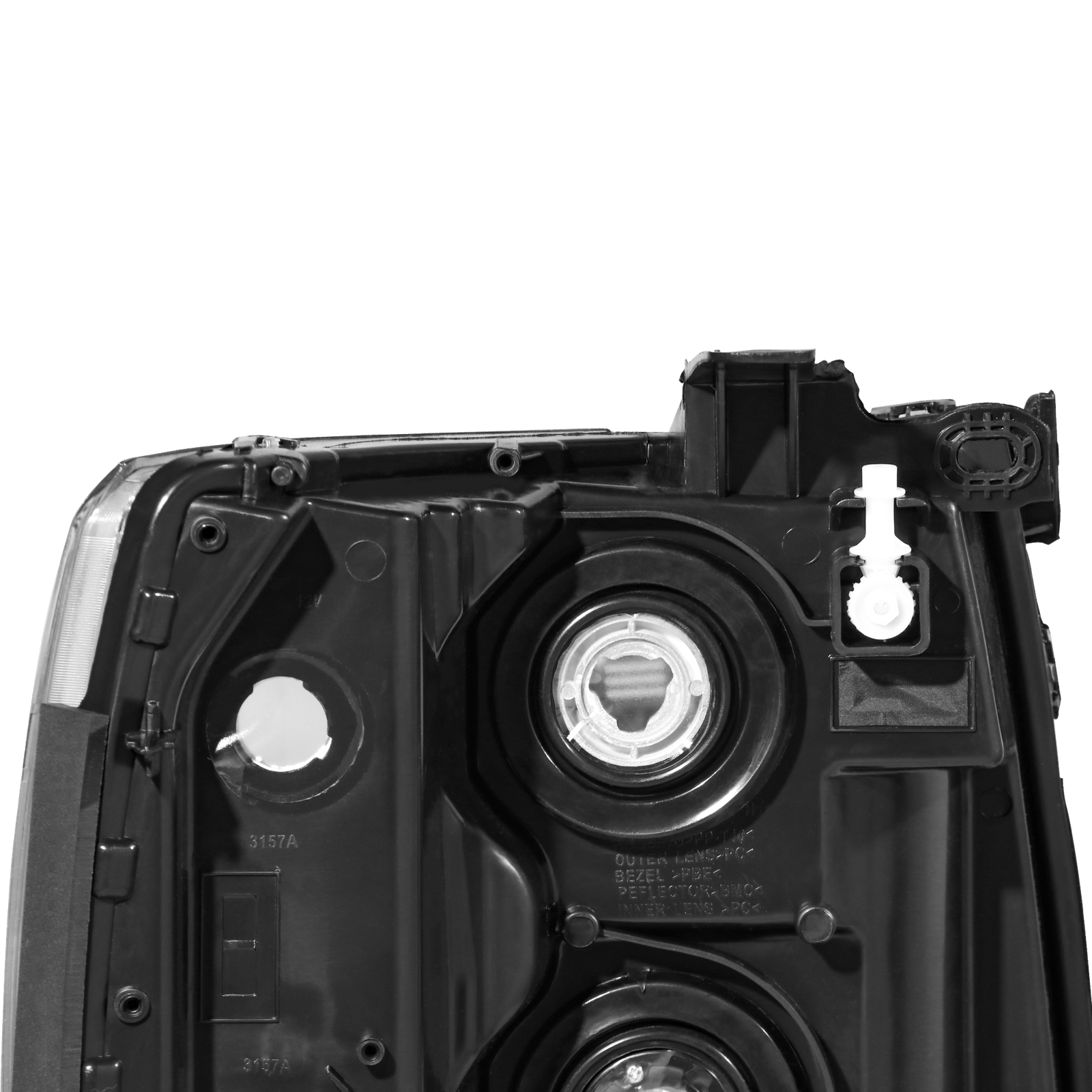 Pair Headlight Assembly w/ Clear Lens For 07-13 Chevy Silverado 1500 2500 3500