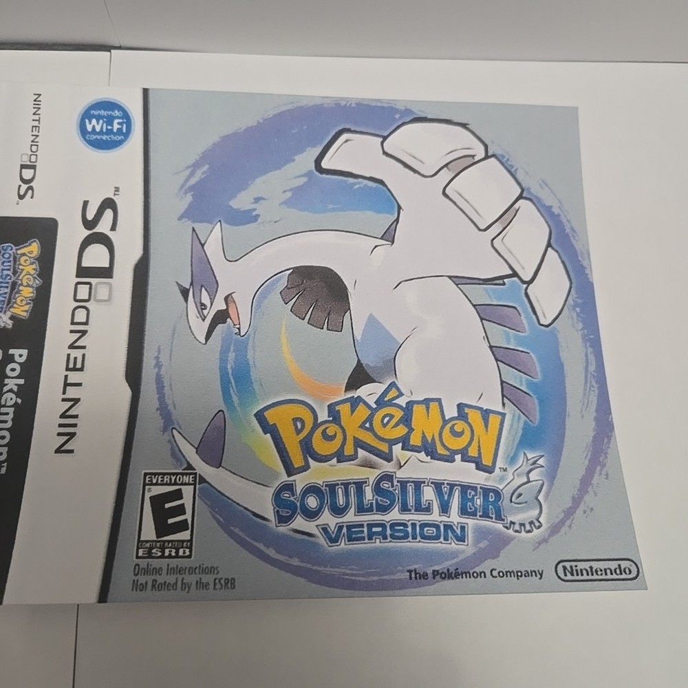 Replacement Case For Pokemon Soul Silver Version Nintendo DS