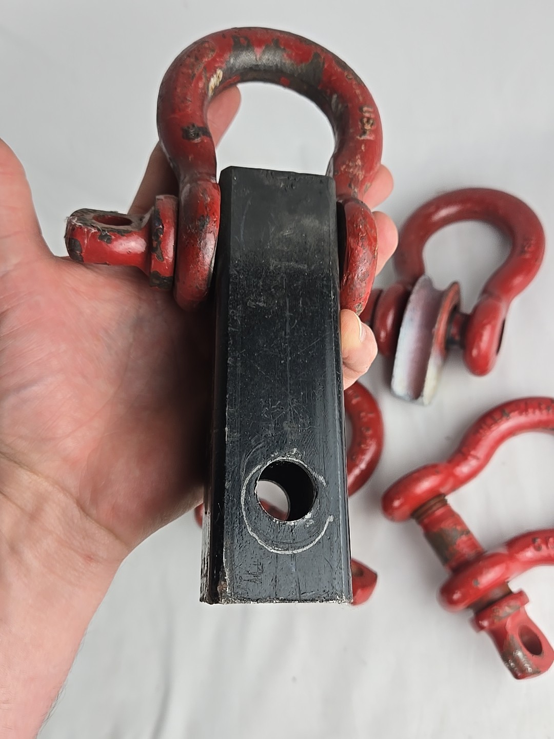 Lot Of 4 Crosby 3/4" 4-3/4 Ton WLL Red Screw Pin Anchor Shackle
