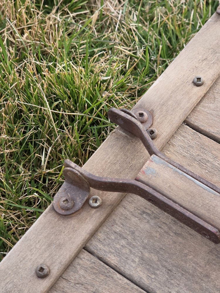 Vintage Children's Snow C-Back Pull Sled With Handle