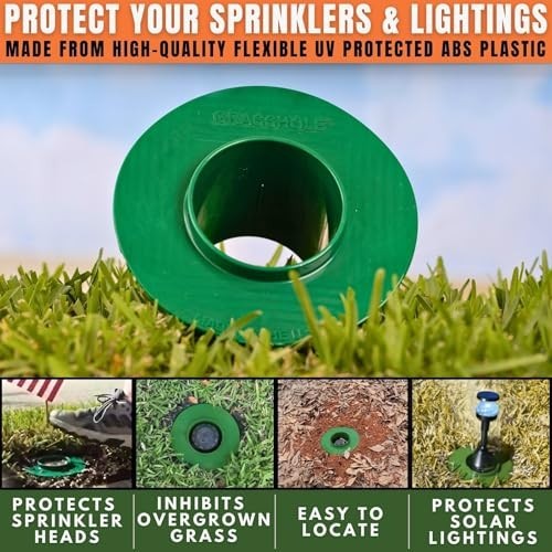 Grasshole Sprinkler Head Guard Protector 5 Pack Plastic