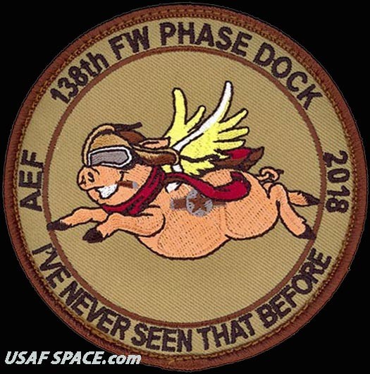 USAF 138TH FIGHTER WING -AIR EXPEDITIONARY FORCE DEPLOYMENT 2018- ORIGINAL PATCH