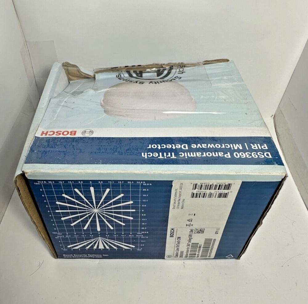 Bosch DS9360 Classic Line TriTech CM Panoramic Motion Detector 360 Ceiling 60ft