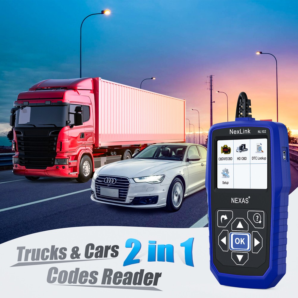NEXAS NL102 All System Diesel Heavy Duty Truck Diagnostic Scanner Code Reader