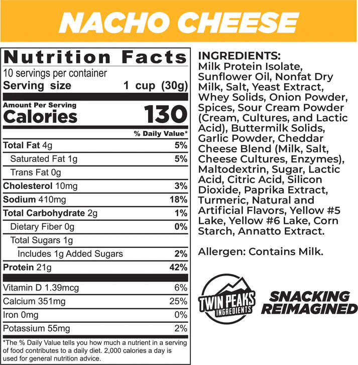Twin Peaks Ingredients - PROTEIN PUFFS