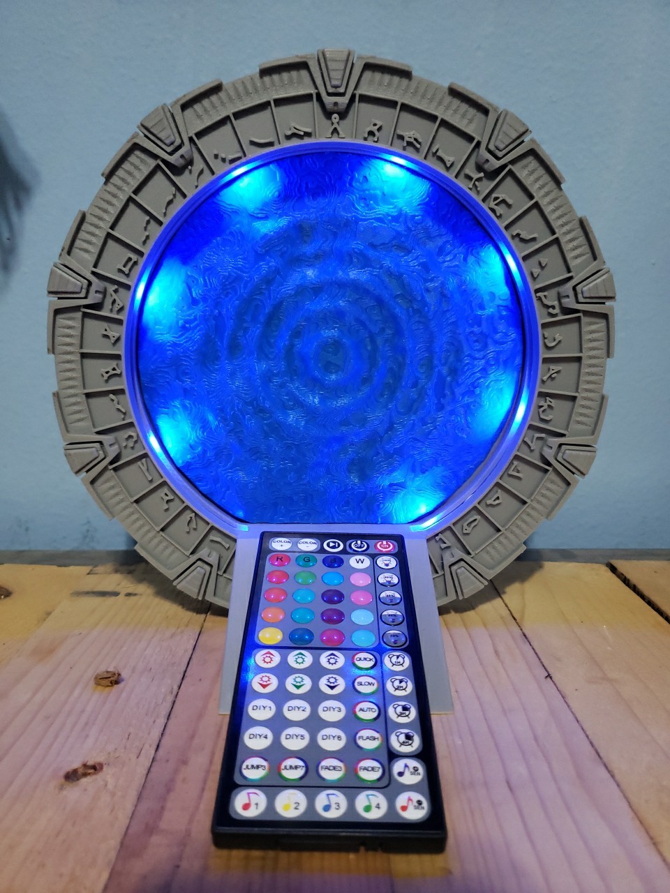 3D Printed 8.25" Stargate LED Decor - SG1 - Scifi - Novelty - Free Shipping -