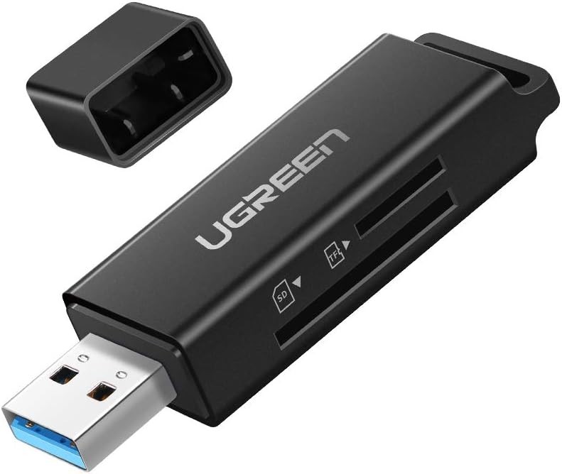 Versatile USB 3.0 Card Reader for SD/TF Cards - Plug & Play Convenience