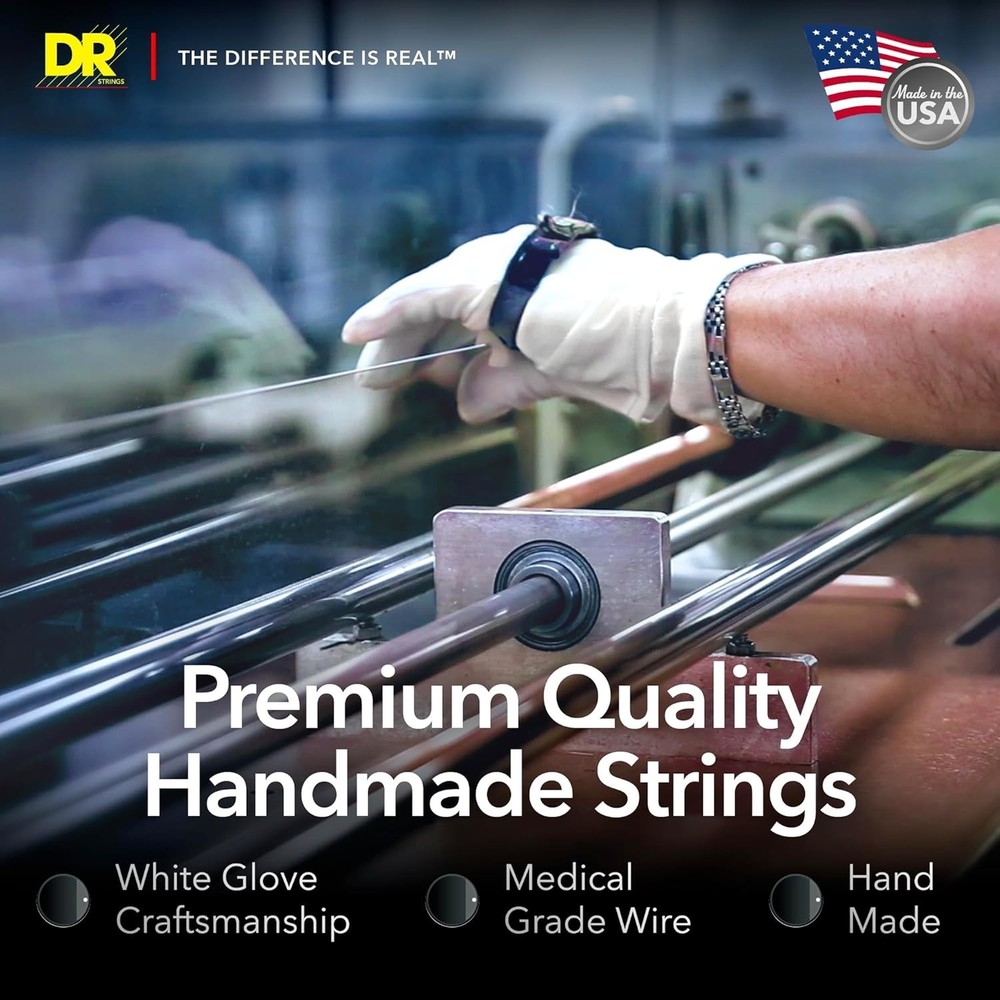 DR Black Beauties Medium-heavy Bass Strings - 5-String