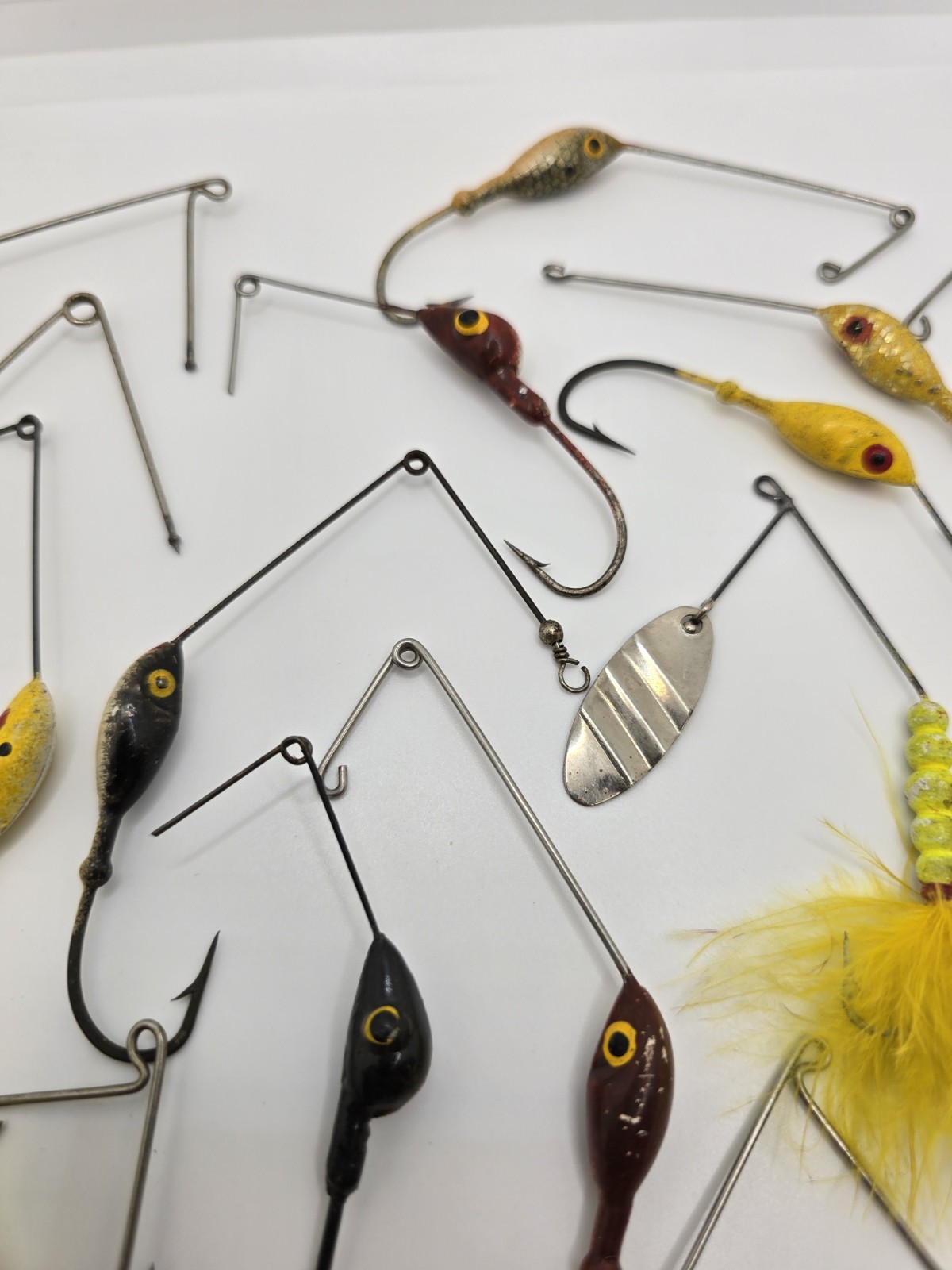 Vintage Lot of Spinnerbait Parts for Bass Fishing Lures, No Blades or Skirts