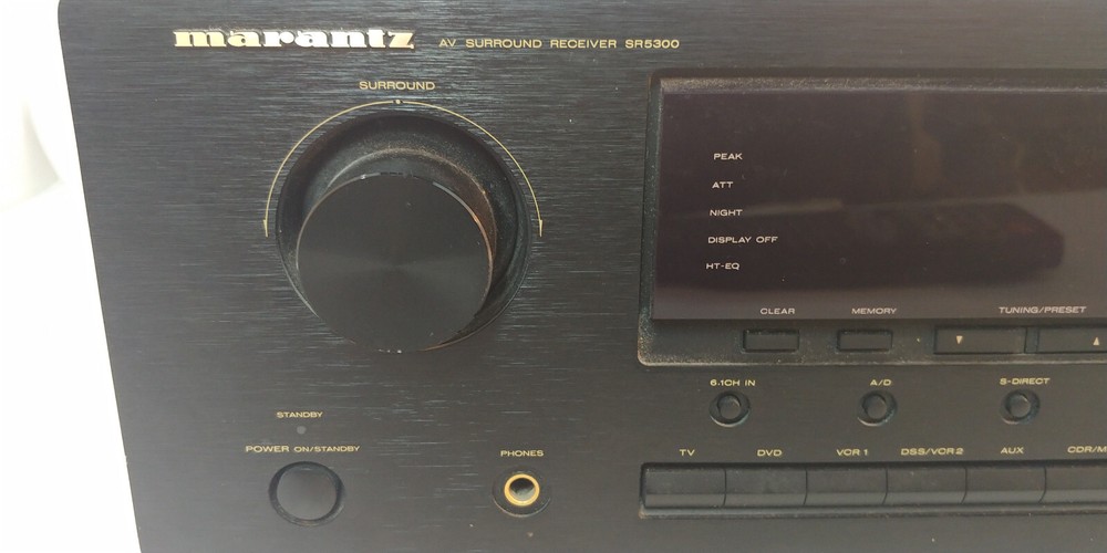 Marantz Surround Sound Receiver Includes Remote SR5300 U1B Tested Bundle