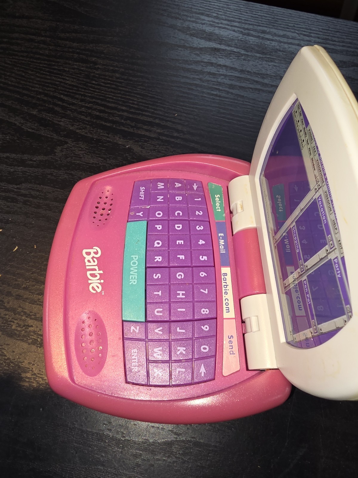 Barbie Online Talking Laptop Computer Toy Vintage 1999 Lights Up *NO SOUND
